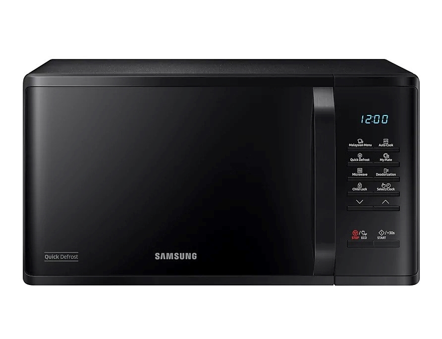 SAMSUNG |  Solo Microwave Oven with Ceramic Enamel Cavity 23L | MS23K3513AK/D223AK